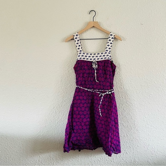 Anthropologie Dresses & Skirts - Anthropologie Hei Hei Purple & Blue Elephants Dress